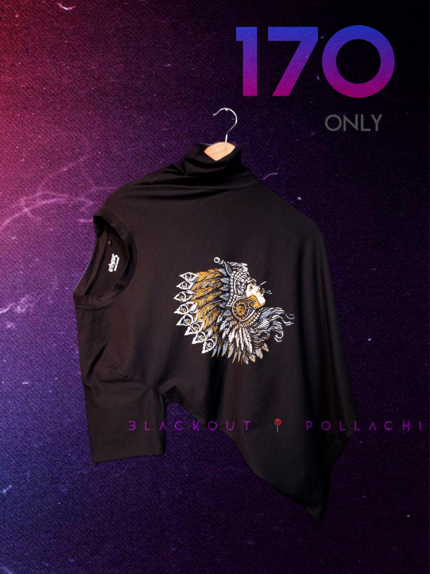 HALF HAND 170 RANGE T SHIRT BLACK