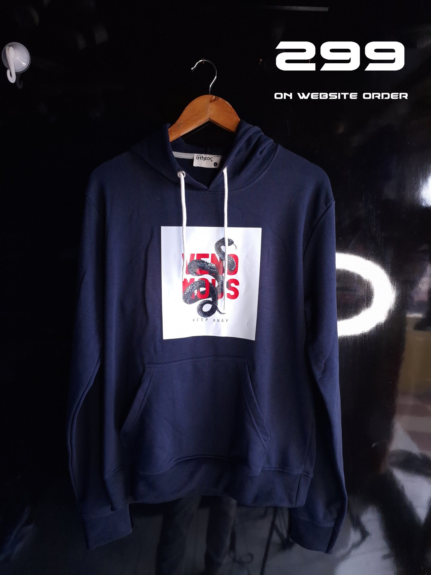 Z1 HOODIES VENOM PRINT SOLID| FULL SLEEVE