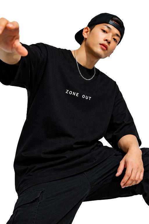 001 ZONEOUT  DESIGN OVERSIZED T SHIRT BY ATHEOS X BLACKOUT POLLACHI