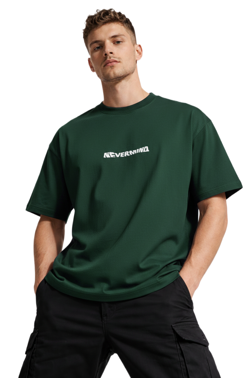 NEVERMIND  DESIGN OVERSIZED T SHIRT BY ATHEOS X BLACKOUTPOLLACHI