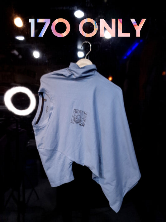 HALF HAND 170 RANGE T SHIRT LIGHT BLUE