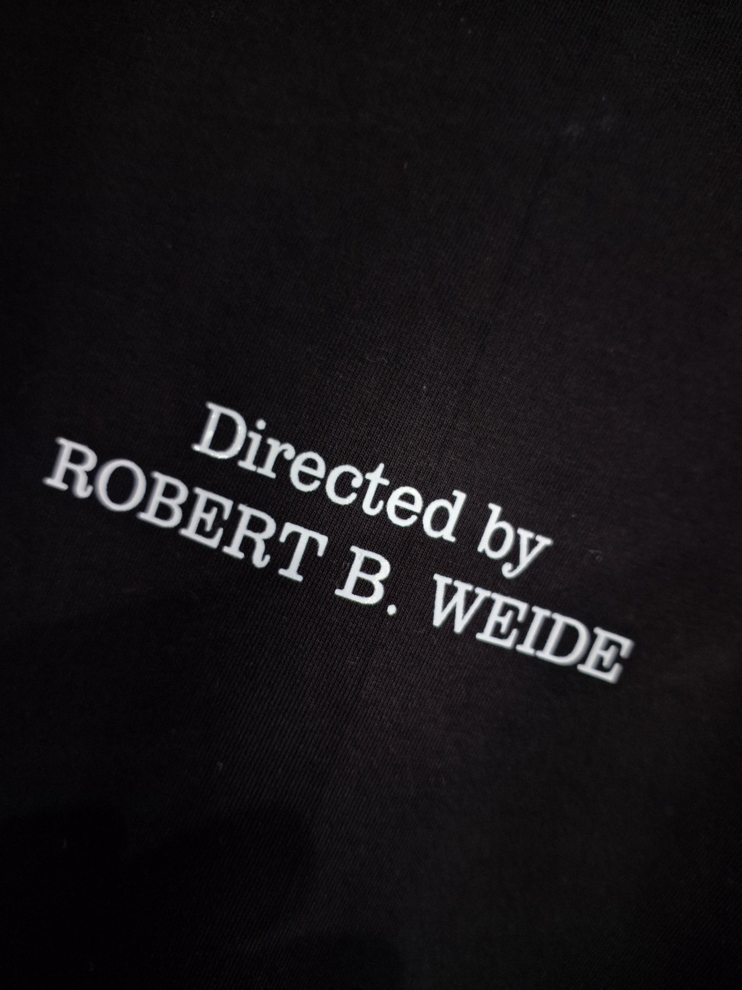 08 DIRECTED BY ROBERT WEIDE PRINT OVERSIZED T SHIRT