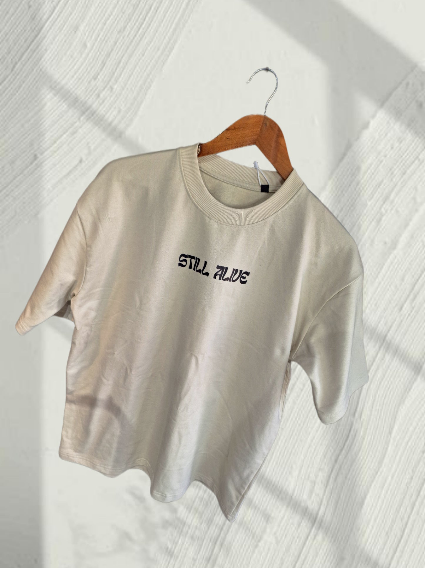 06 STILL ALIVE OVERSIZED PRINT T SHIRT