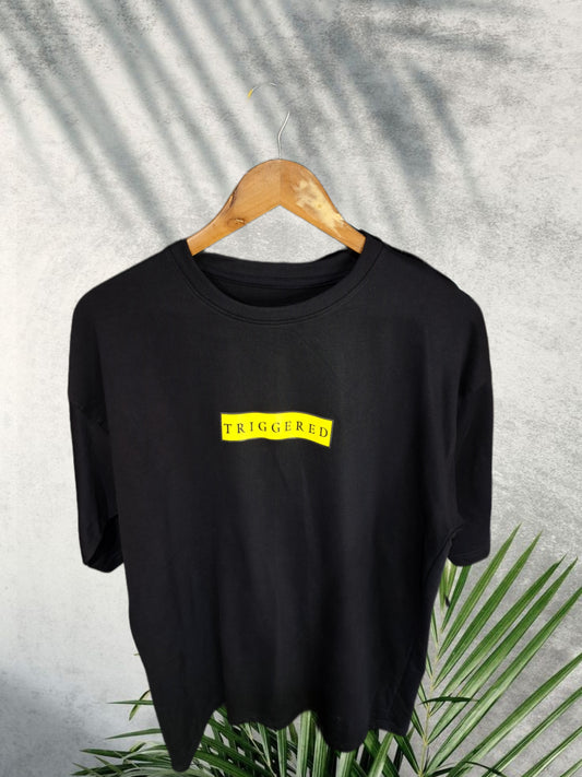 030 TRIGGERED PRINT OVERSIZED T SHIRT