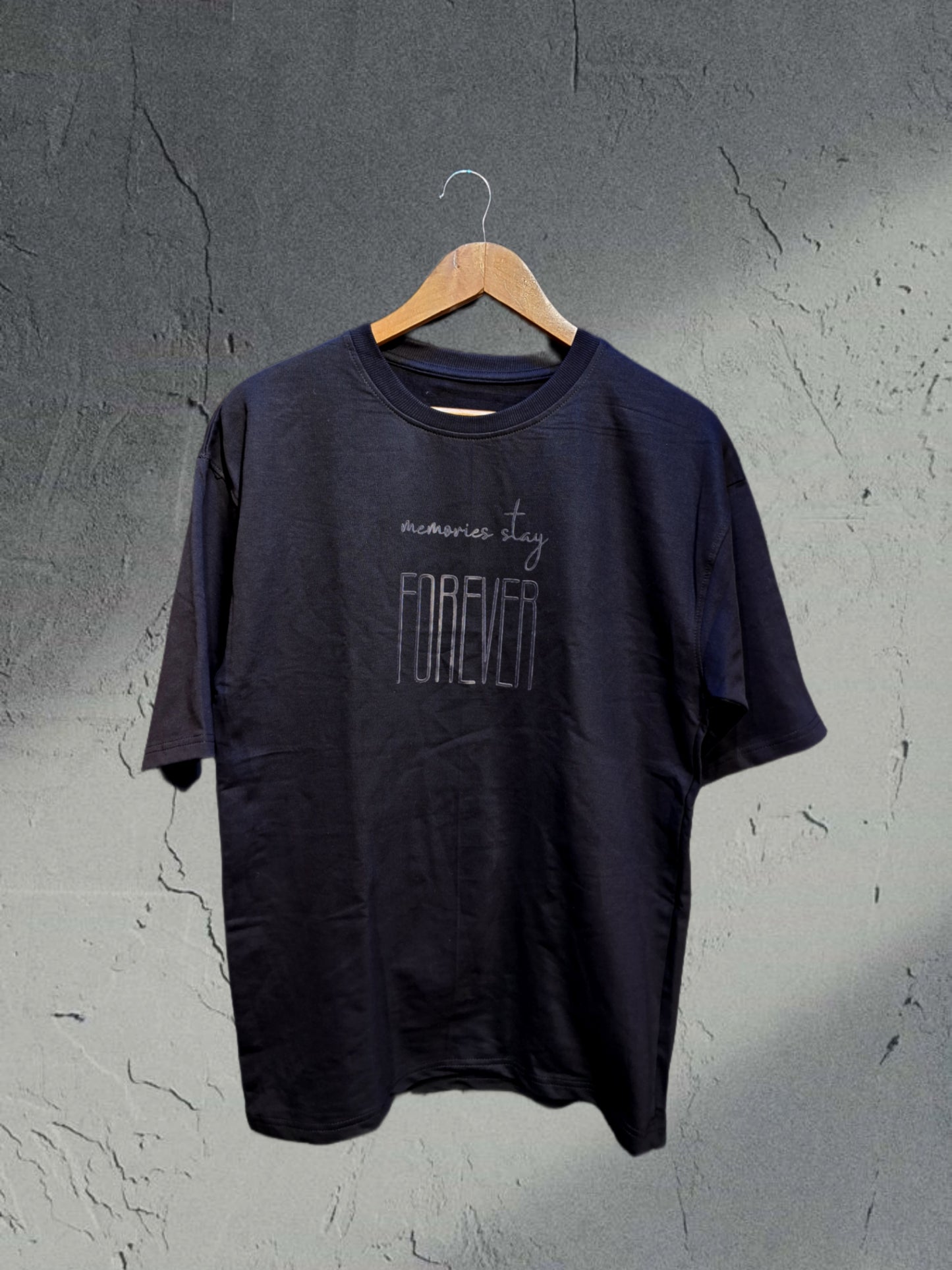 012 MEMORIES STAY FOREVER OVERSIZED T SHIRT