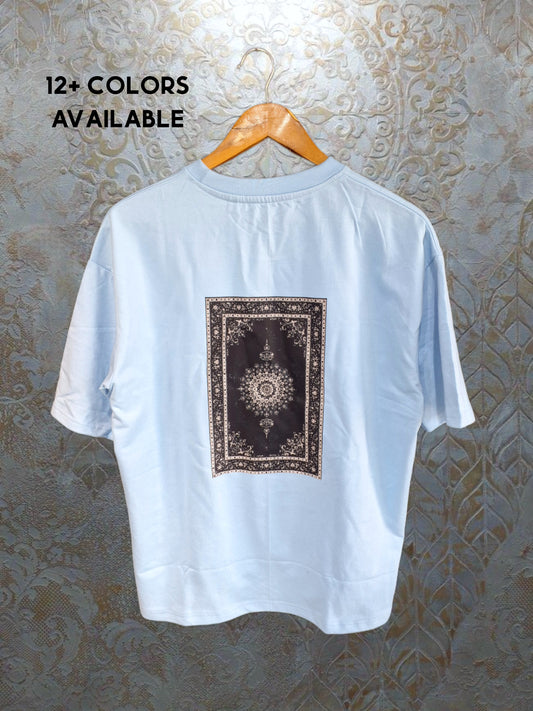003 TURKEY CARPET DESIGN OVERSIZED T SHIRT