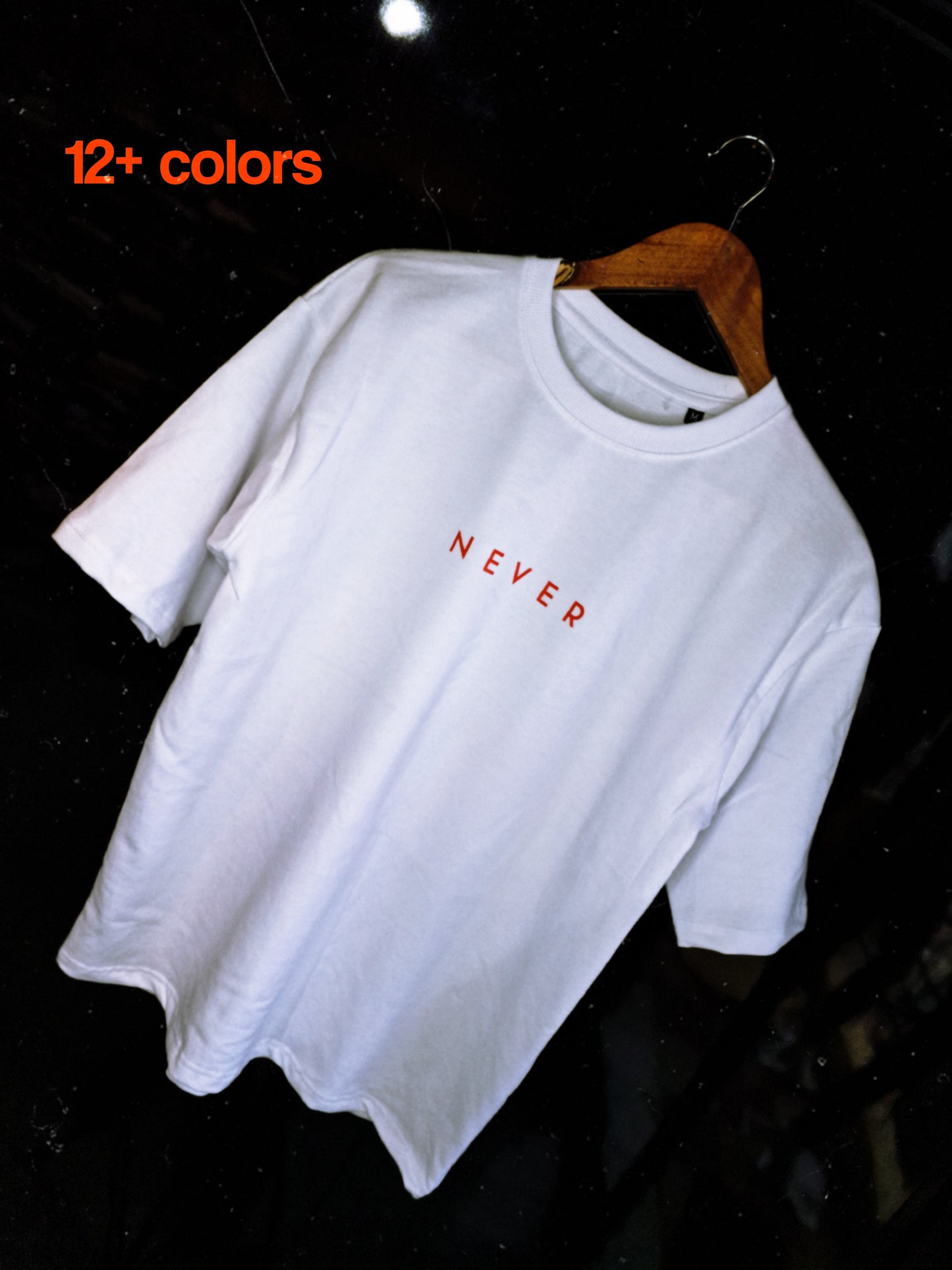 021 NEVER DESIGN OVERSIZED T SHIRT