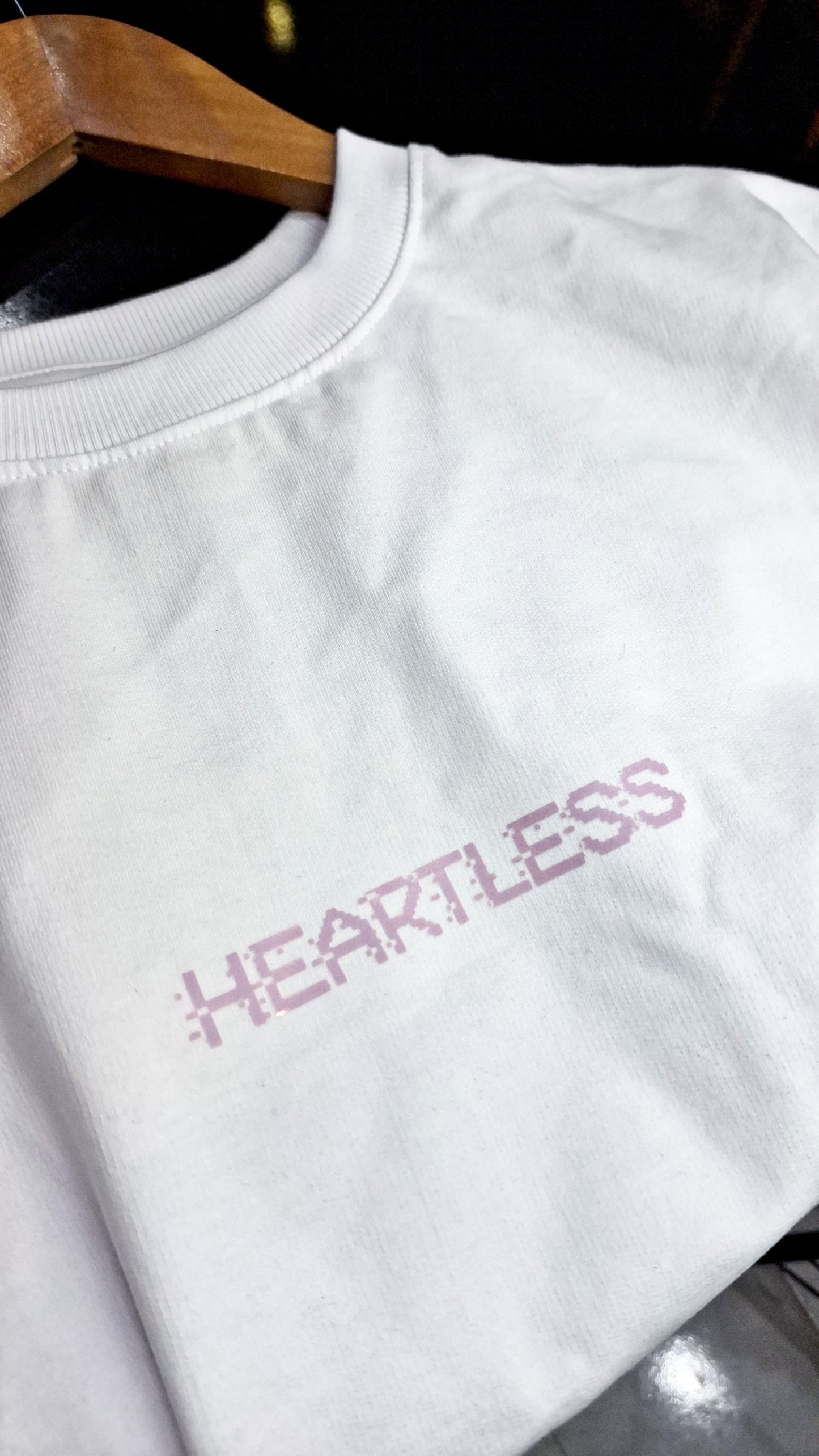 0032 HEARTLESS DESIGN OVERSIZED T SHIRT
