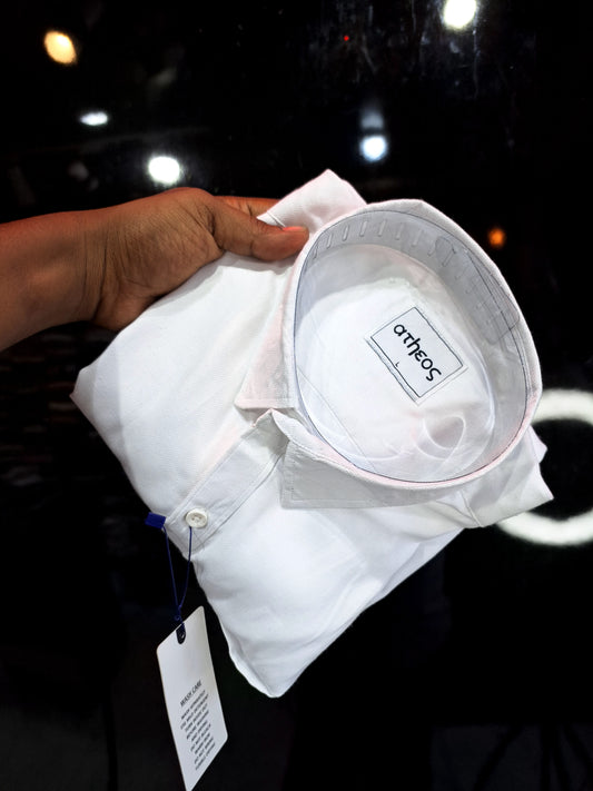 Z2 WHITE COLOR SOLID  SHIRT FOR MENS