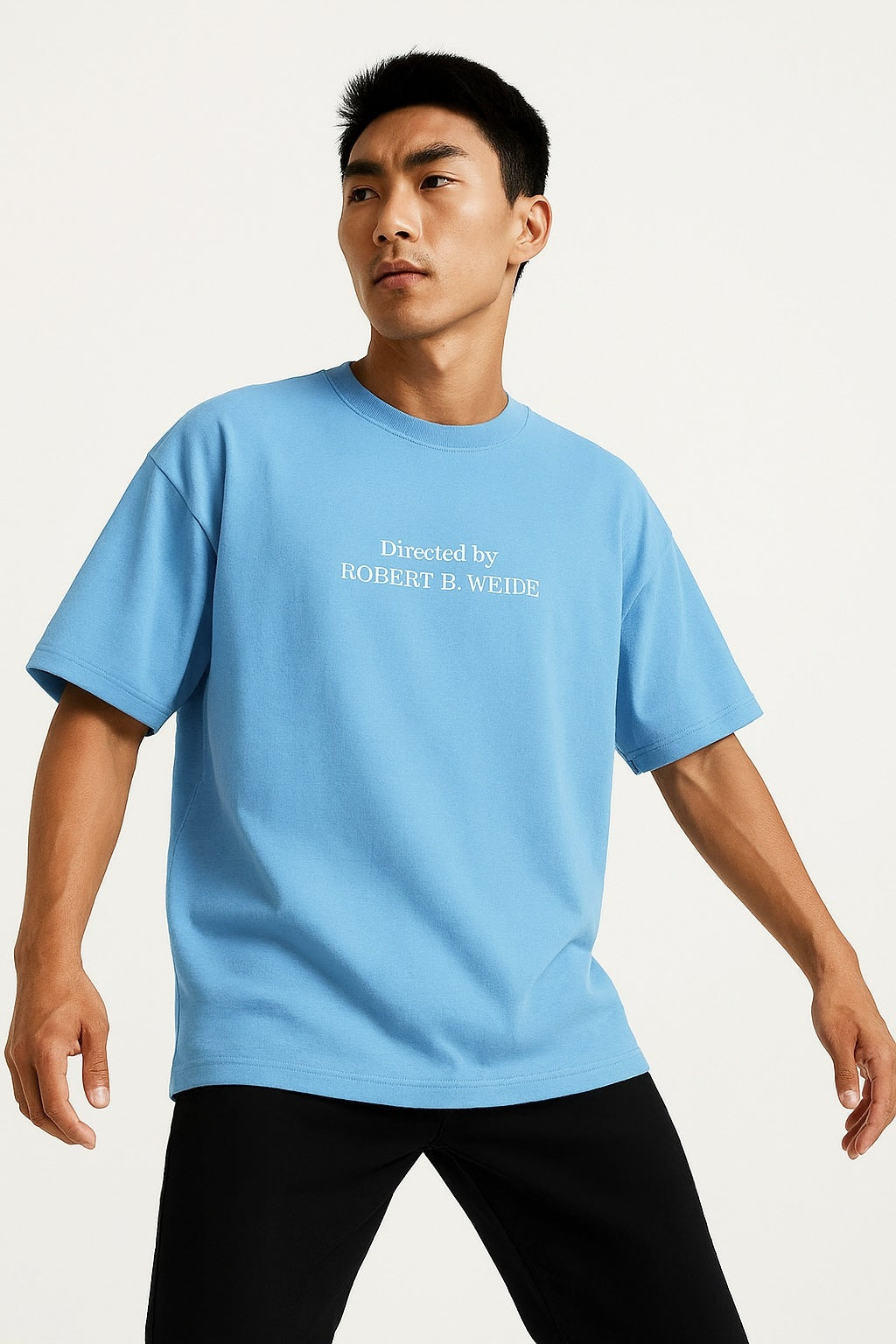 08 DIRECTED BY ROBERT WEIDE PRINT OVERSIZED T SHIRT