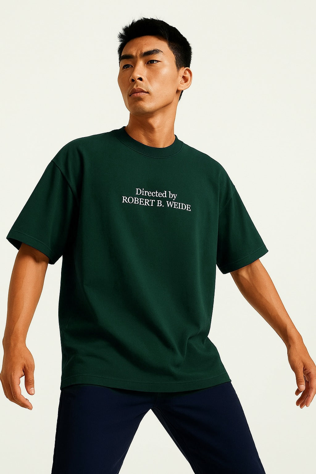 08 DIRECTED BY ROBERT WEIDE PRINT OVERSIZED T SHIRT