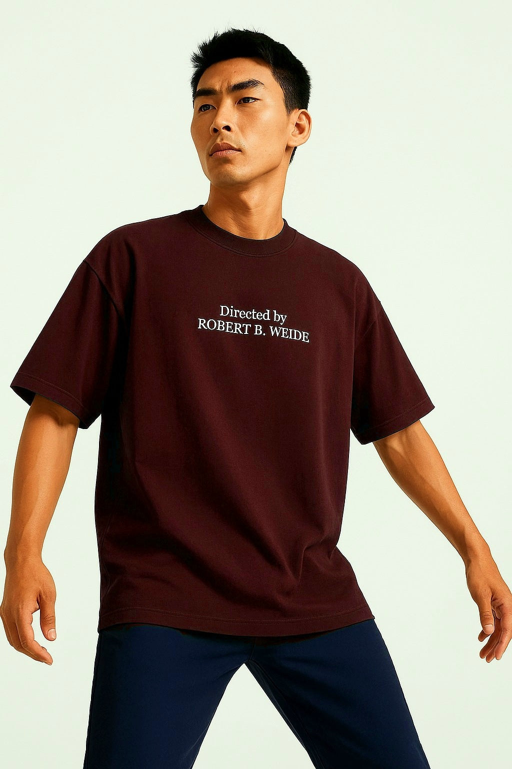 08 DIRECTED BY ROBERT WEIDE PRINT OVERSIZED T SHIRT