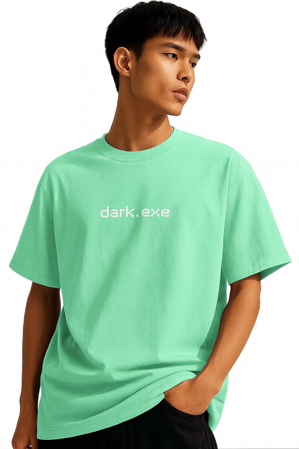 DARK.EXE DESIGN OVERSIZED T SHIRT BY ATHEOS X BLACKOUTPOLLACHI