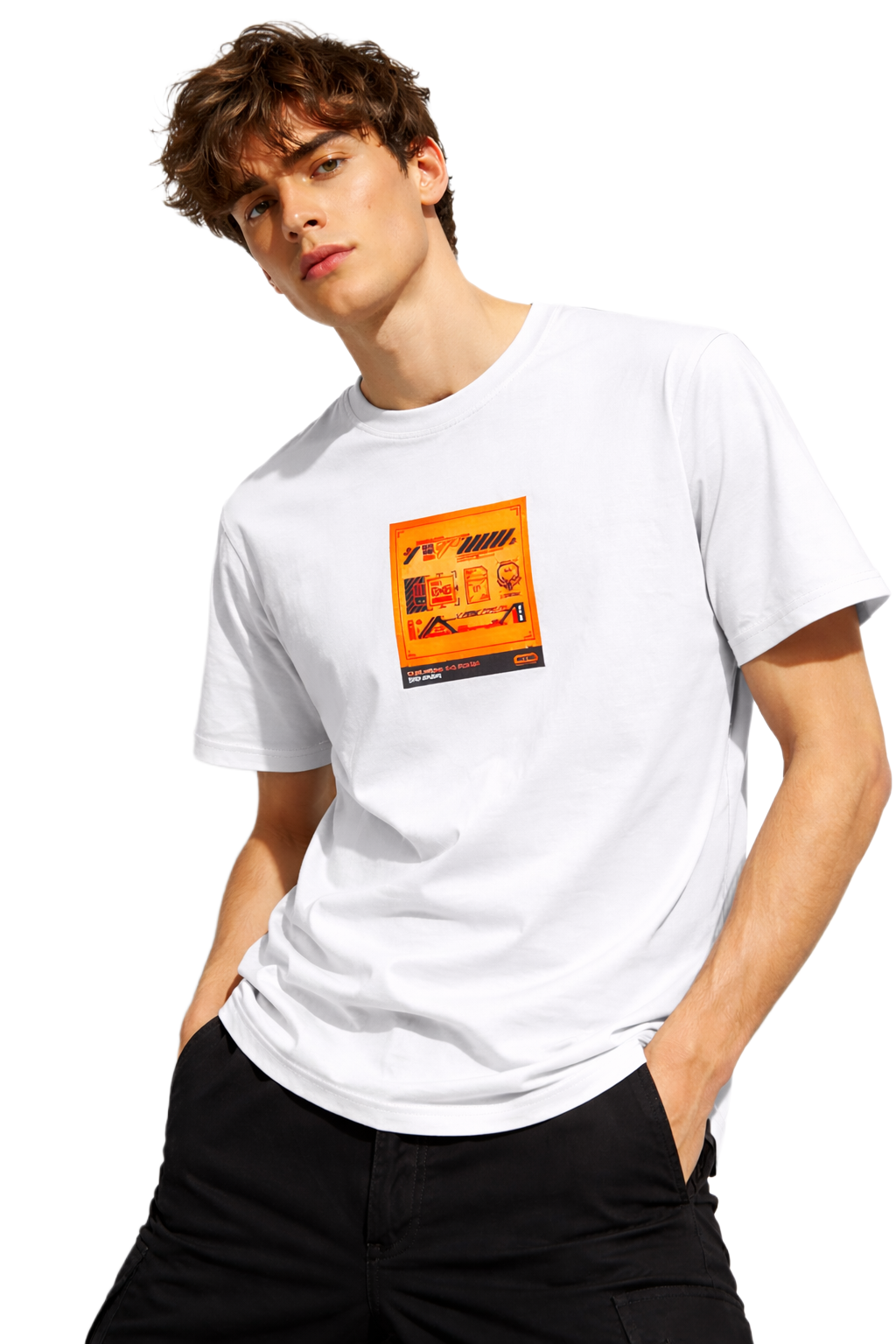 CYBER PUNK SVG POSTER PRINT HALF SLEEVE T SHIRT FOR MEN BY ATHEOS | BLACKOUTPOLLACHI