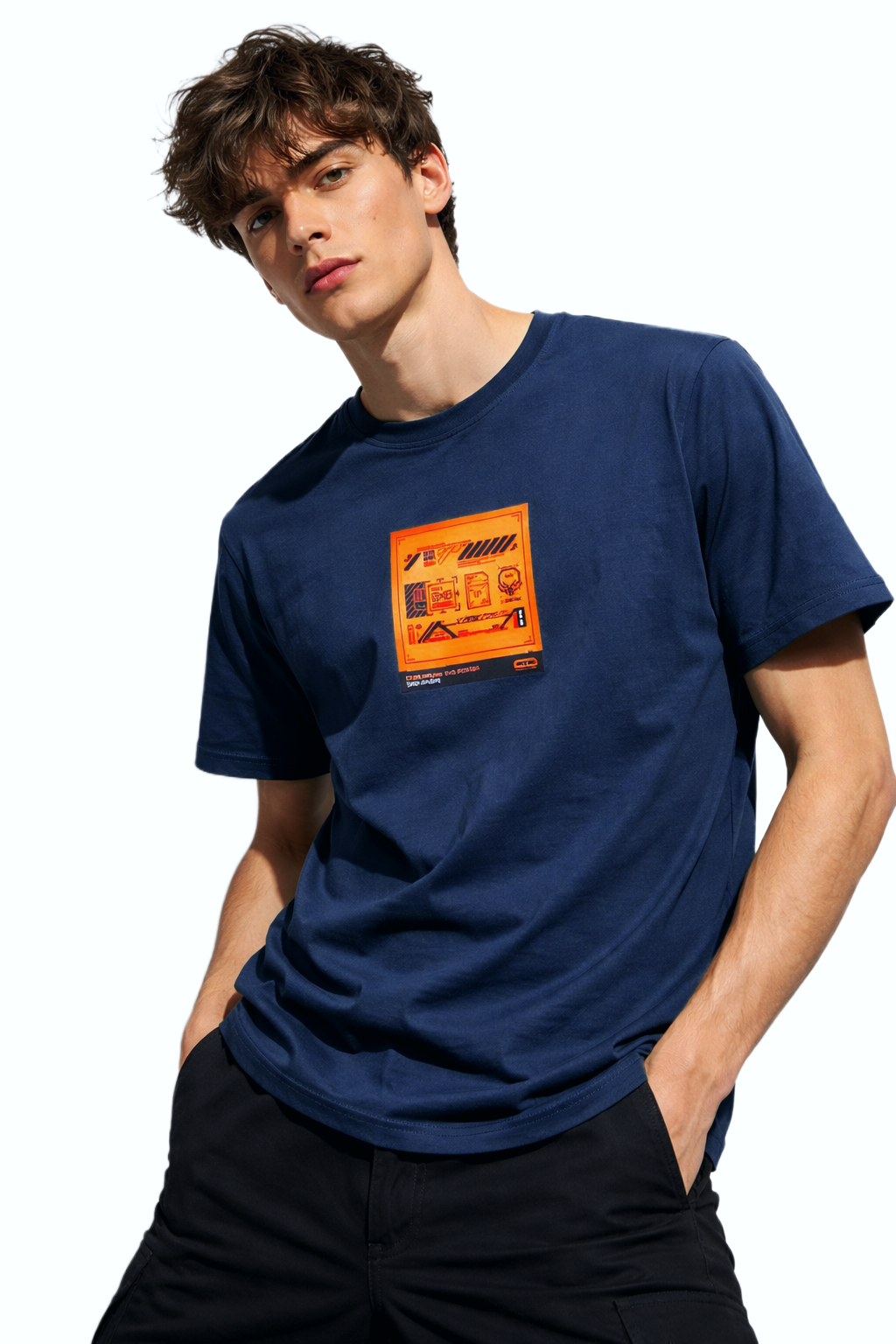CYBER PUNK SVG POSTER PRINT HALF SLEEVE T SHIRT FOR MEN BY ATHEOS | BLACKOUTPOLLACHI