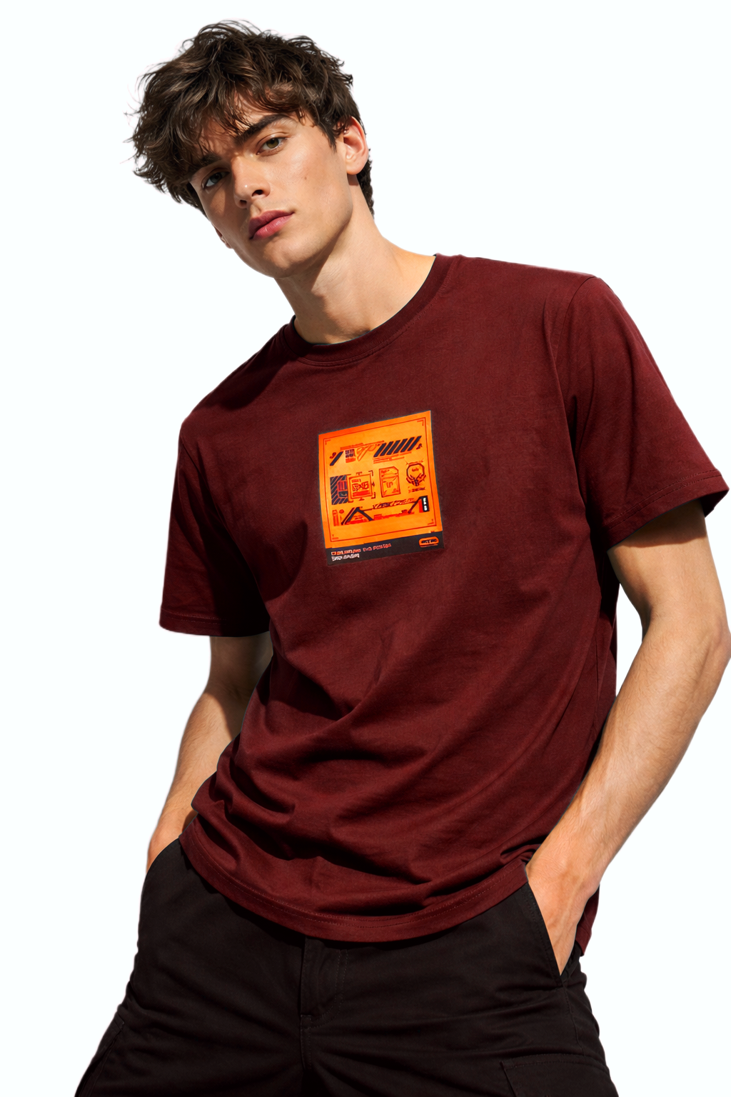 CYBER PUNK SVG POSTER PRINT HALF SLEEVE T SHIRT FOR MEN BY ATHEOS | BLACKOUTPOLLACHI
