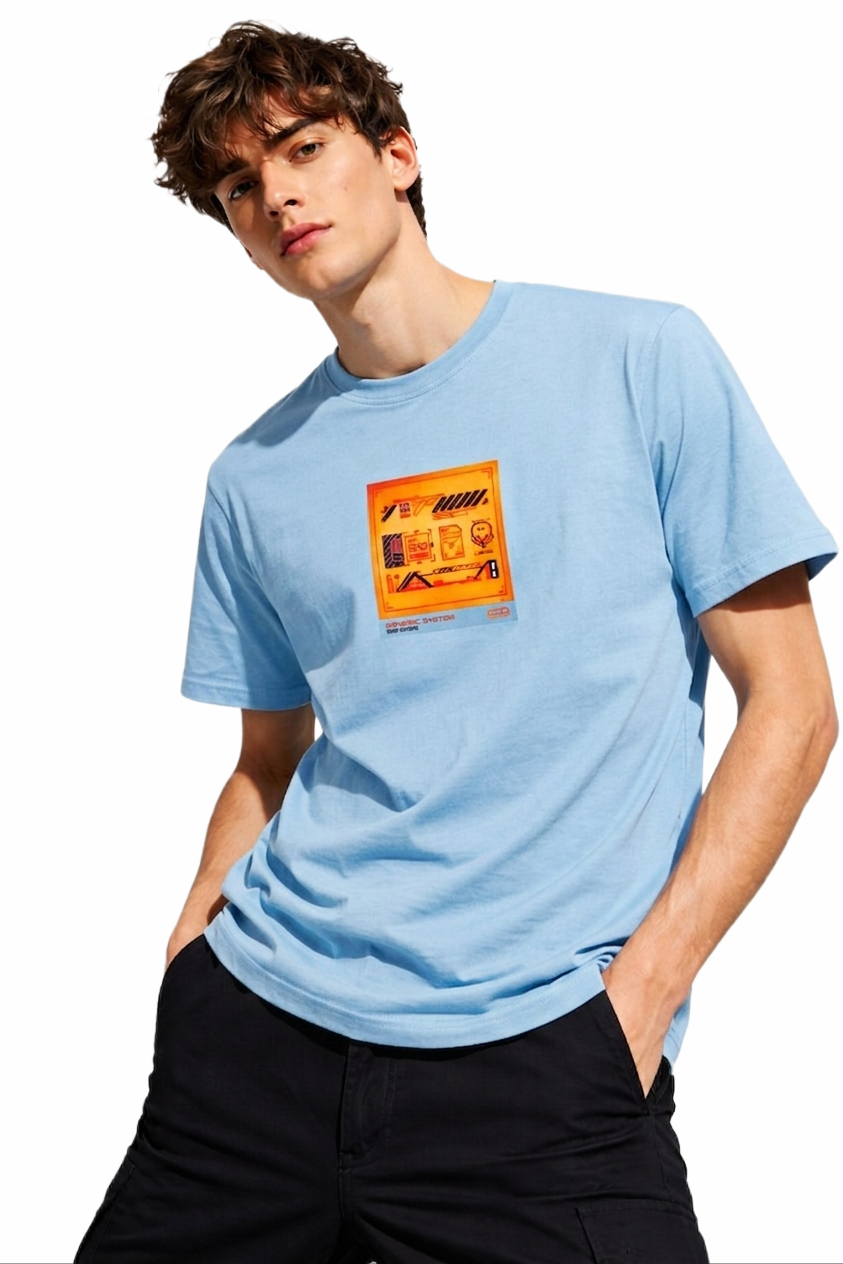 CYBER PUNK SVG POSTER PRINT HALF SLEEVE T SHIRT FOR MEN BY ATHEOS | BLACKOUTPOLLACHI