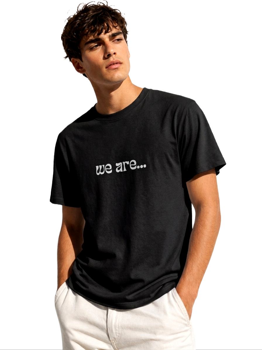 WE ARE PRINT HALF SLEEVE T SHIRT FOR MEN BY ATHEOS | BLACKOUTPOLLACHI