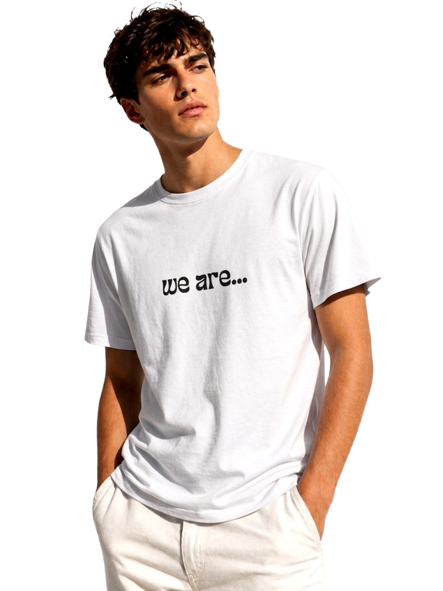 WE ARE PRINT HALF SLEEVE T SHIRT FOR MEN BY ATHEOS | BLACKOUTPOLLACHI