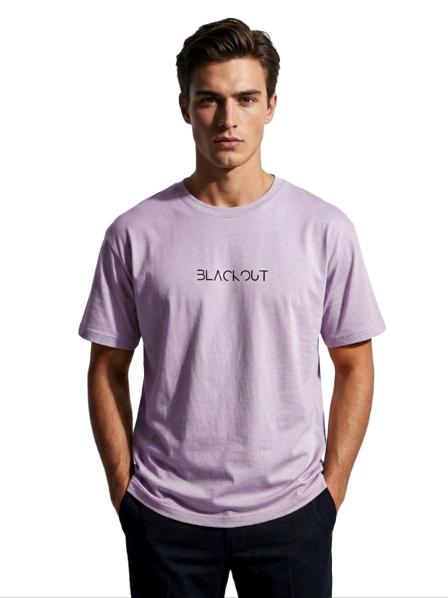 BLACKOUT PRINT HALF SLEEVE T SHIRT FOR MEN BY ATHEOS | BLACKOUTPOLLACHI