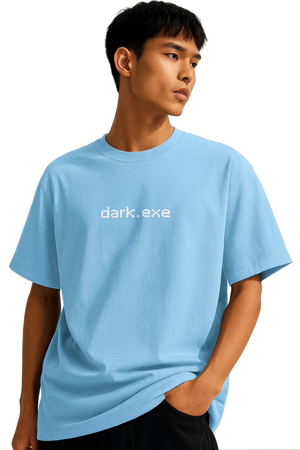 DARK.EXE DESIGN OVERSIZED T SHIRT BY ATHEOS X BLACKOUTPOLLACHI