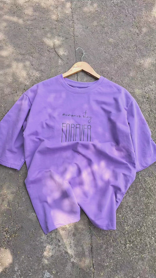 01 OVERSIZED T SHIRT | MEMORIES STAY FOREVER |